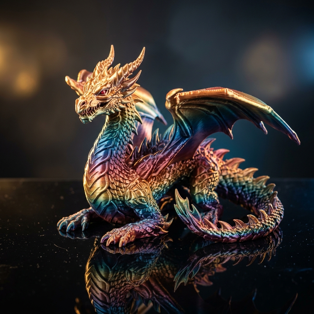 3D Printed Articulated Dragon
