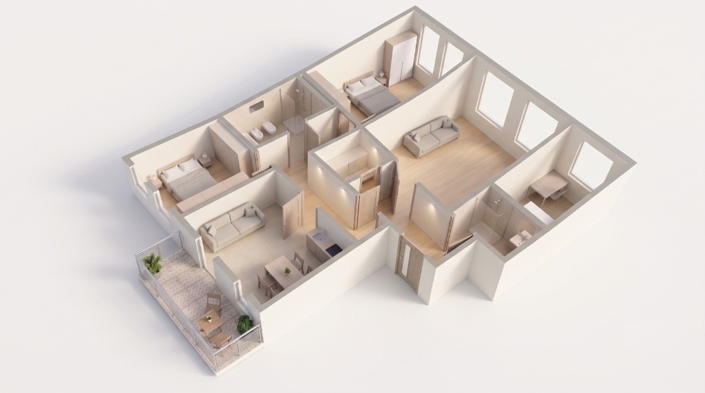 3D Floor Plan Model